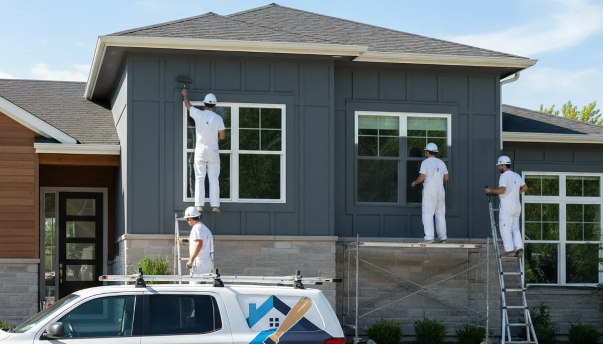 Professional house painters showcasing exterior home painting in Royal Oak MI
